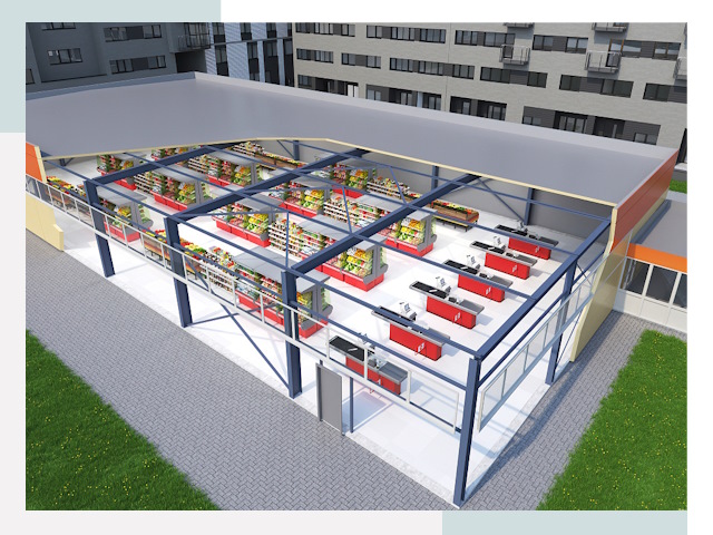 Строительство магазинов в Крымск от 622 руб. за м²